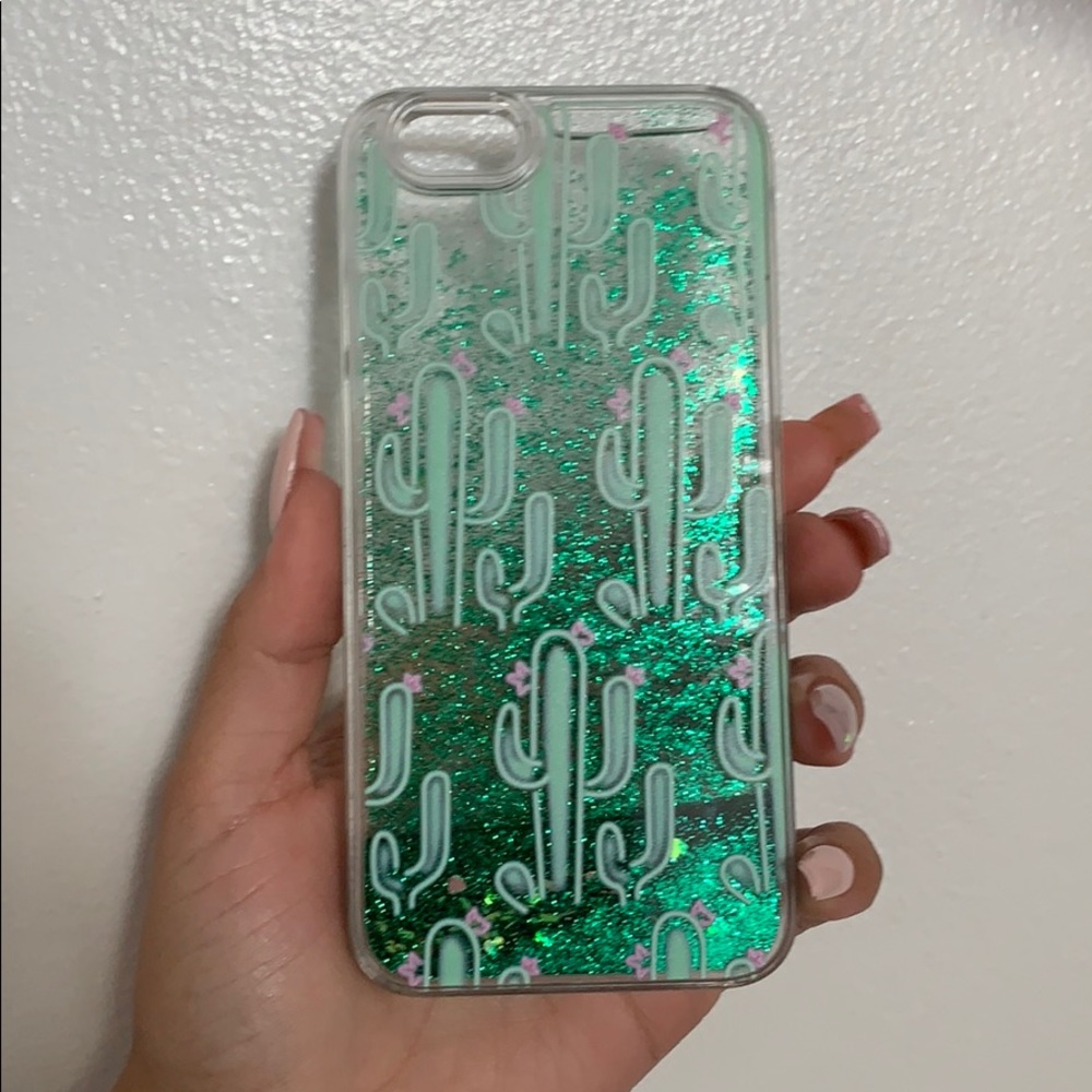 Glitter Cactus Phone case